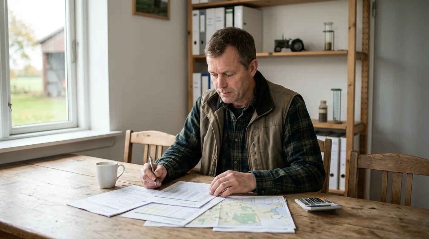 Lån till lastbil och drift Åkeriägare går igenom budget och säsongslikviditet