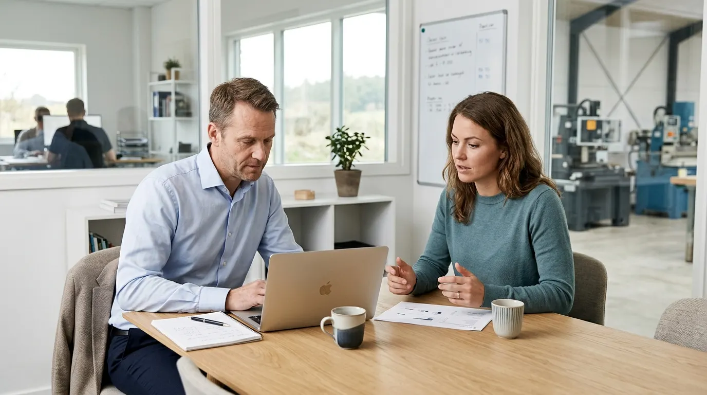 Företagslån och företagsfinansiering – planering i praktiken Ledning planerar företagslån till utrustning och medarbetare