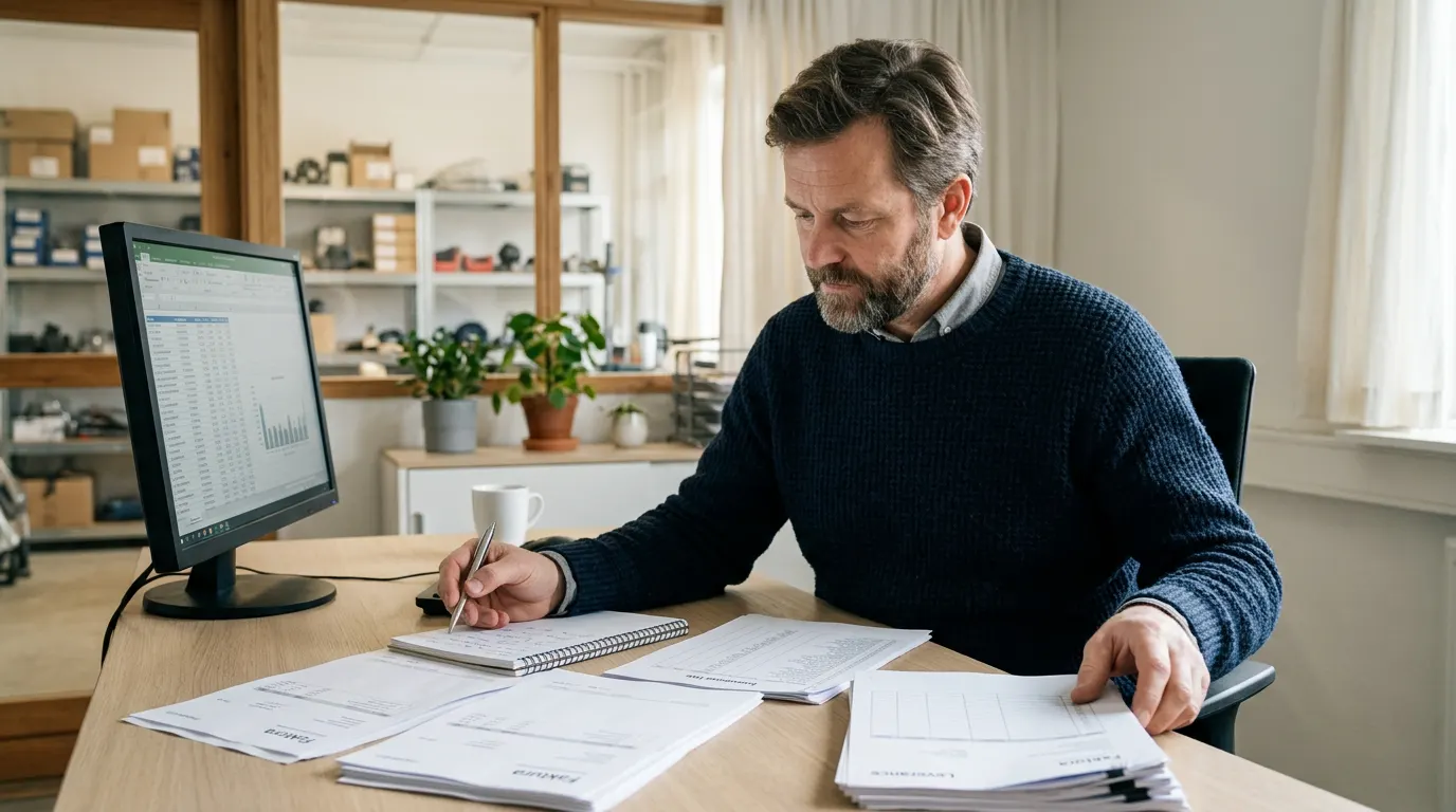 Företagslån för rörelsekapital Företagare analyserar rörelsekapital och driftsfinansiering